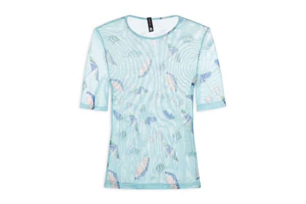 Blusa Feminina Tule Estampado - Verde