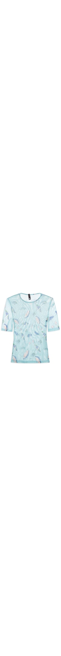Blusa Feminina Tule Estampado - Verde