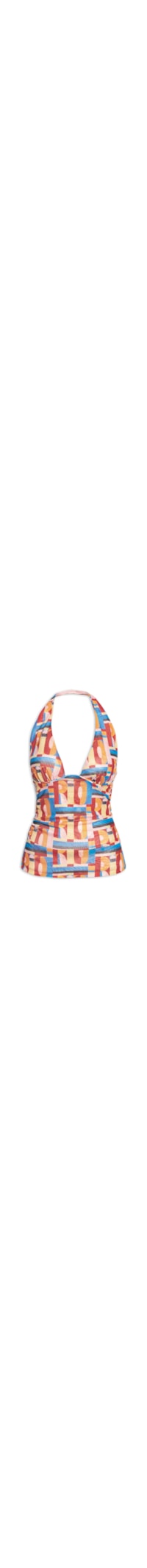 Blusa Feminina Tule Frente Única Rio Gráfico - Rosa