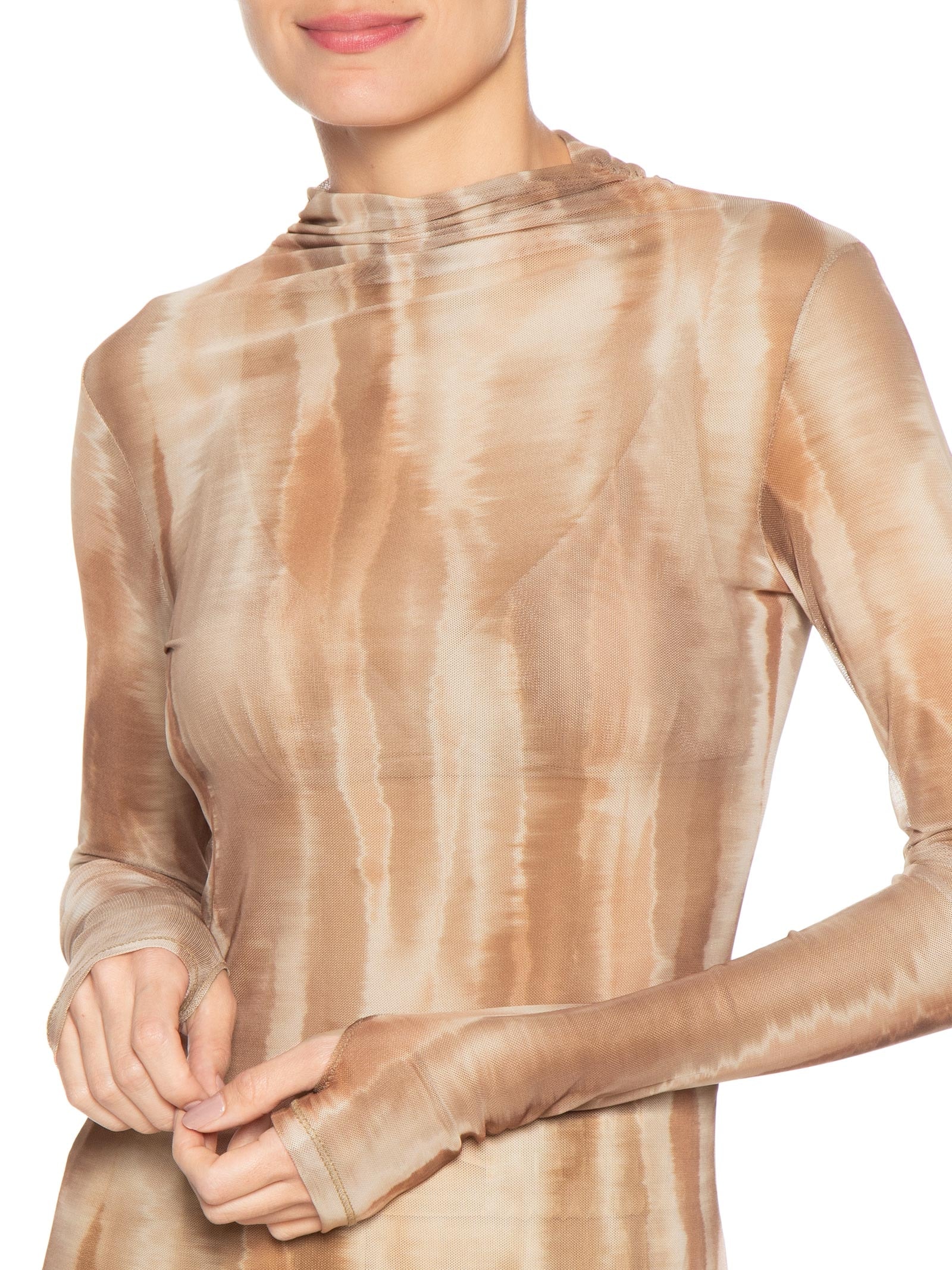 Blusa Feminina Tule Giane Marrom Le Lis