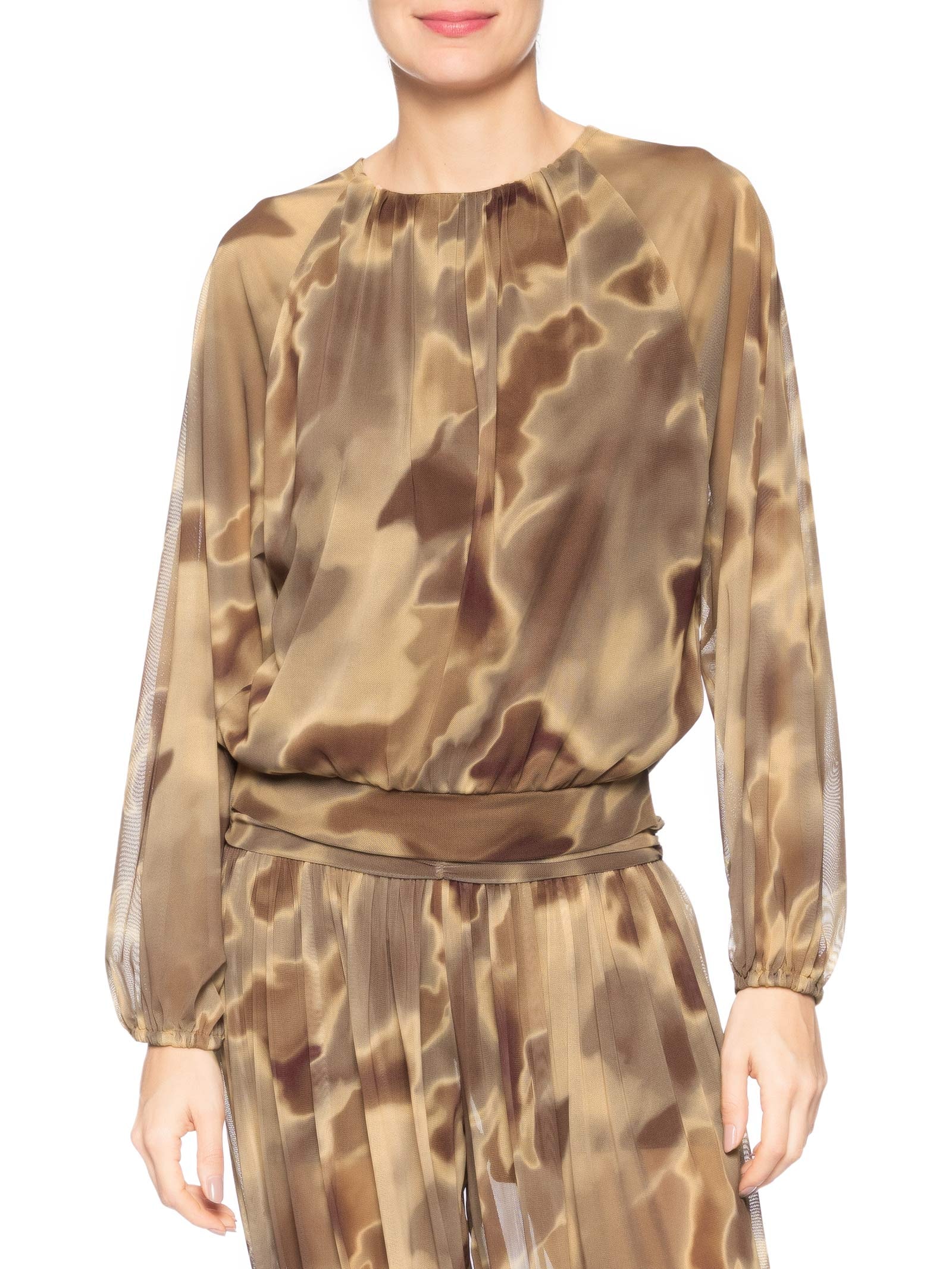 Blusa Feminina Tule Heri  Marrom Le Lis