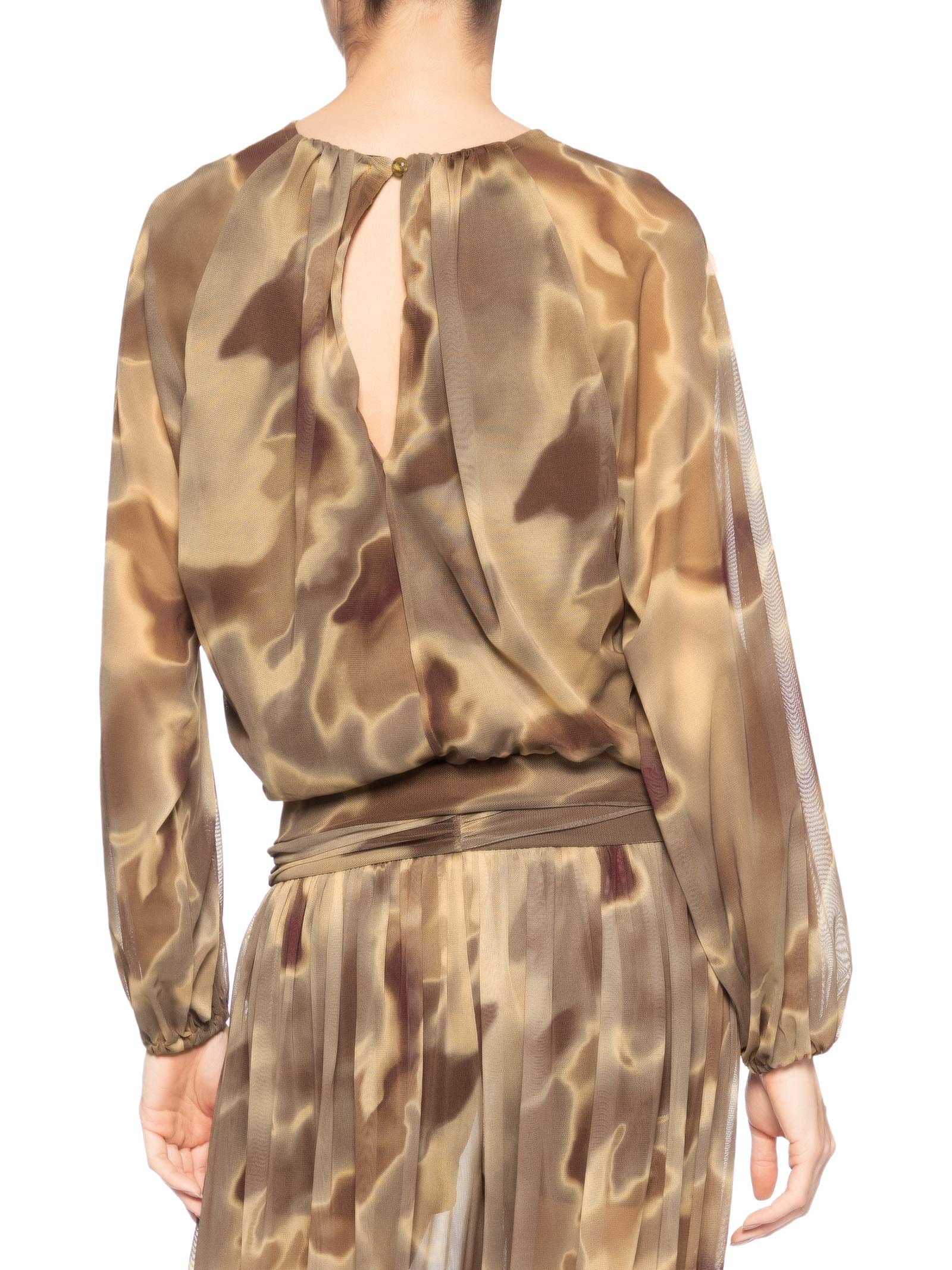 Blusa Feminina Tule Heri  Marrom Le Lis