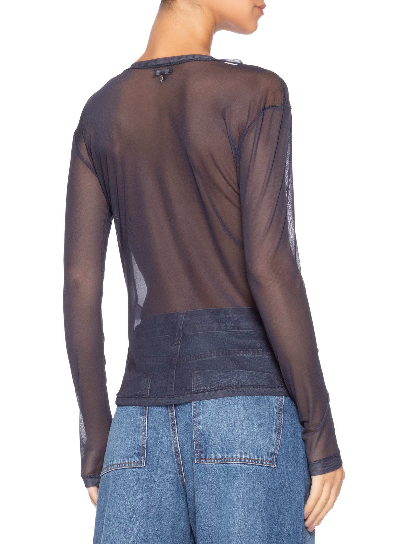 Blusa Feminina Tule Joana Azul Le Lis