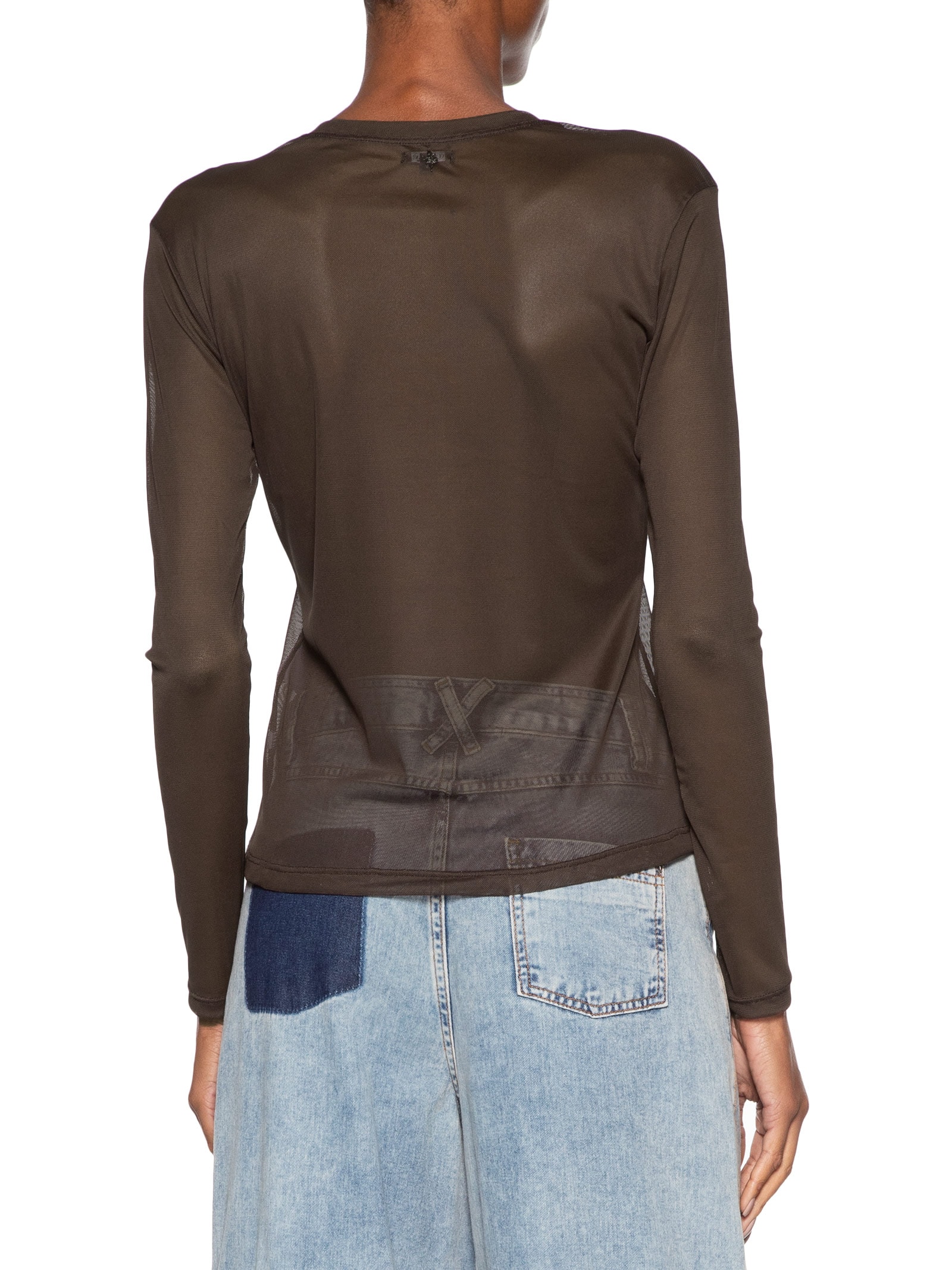 Blusa Feminina Tule Joana II Marrom Le Lis