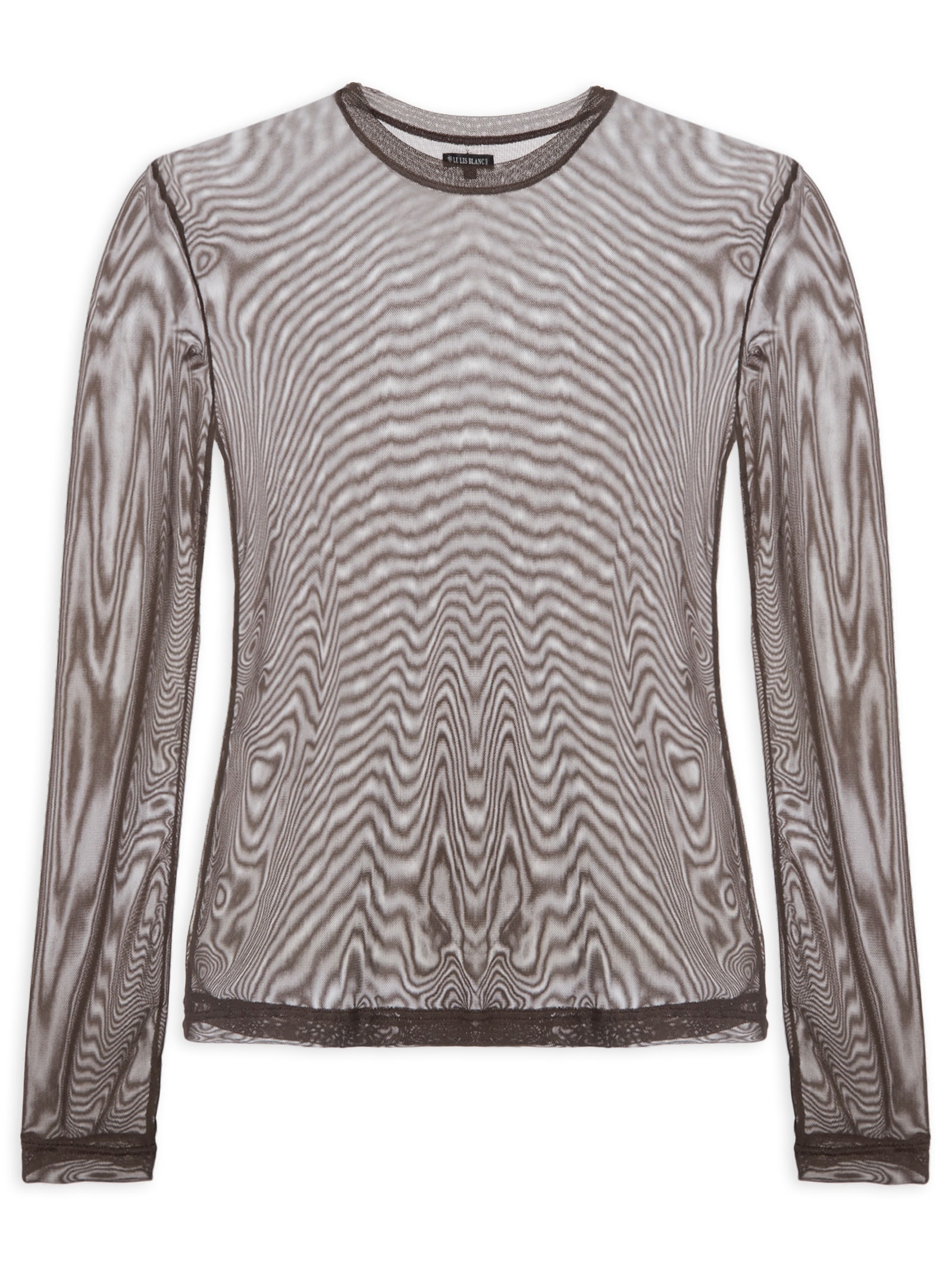 Blusa Feminina Tule Joana II Marrom Le Lis