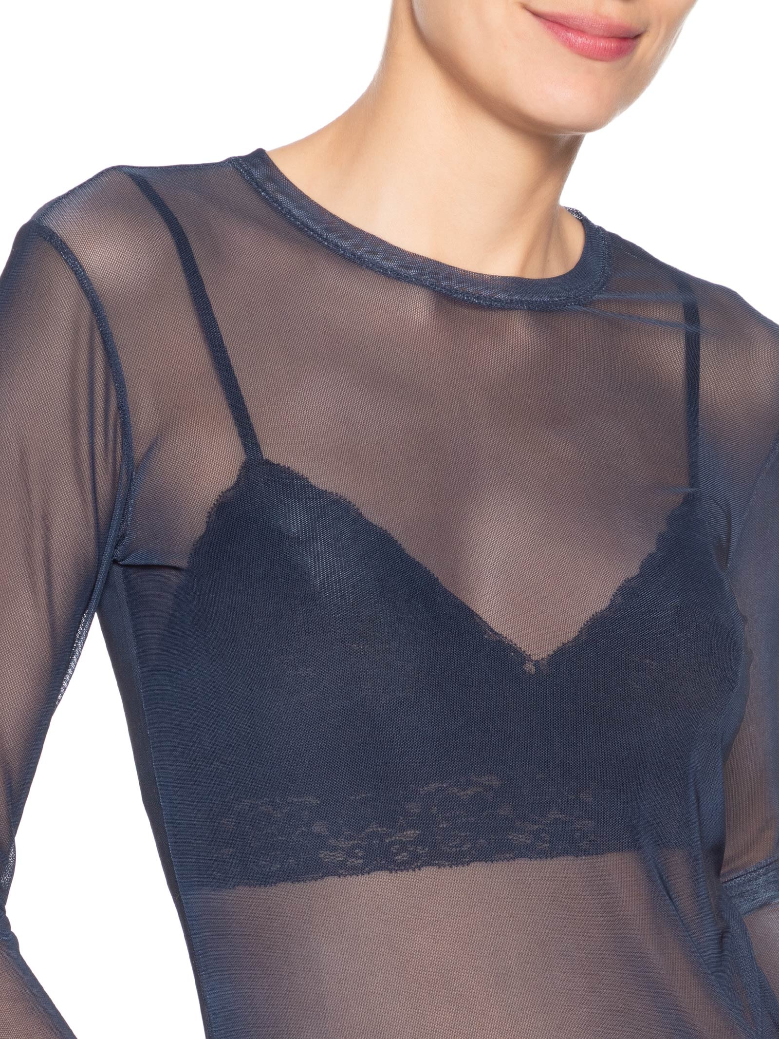 Blusa Feminina Tule Joana III Azul Le Lis