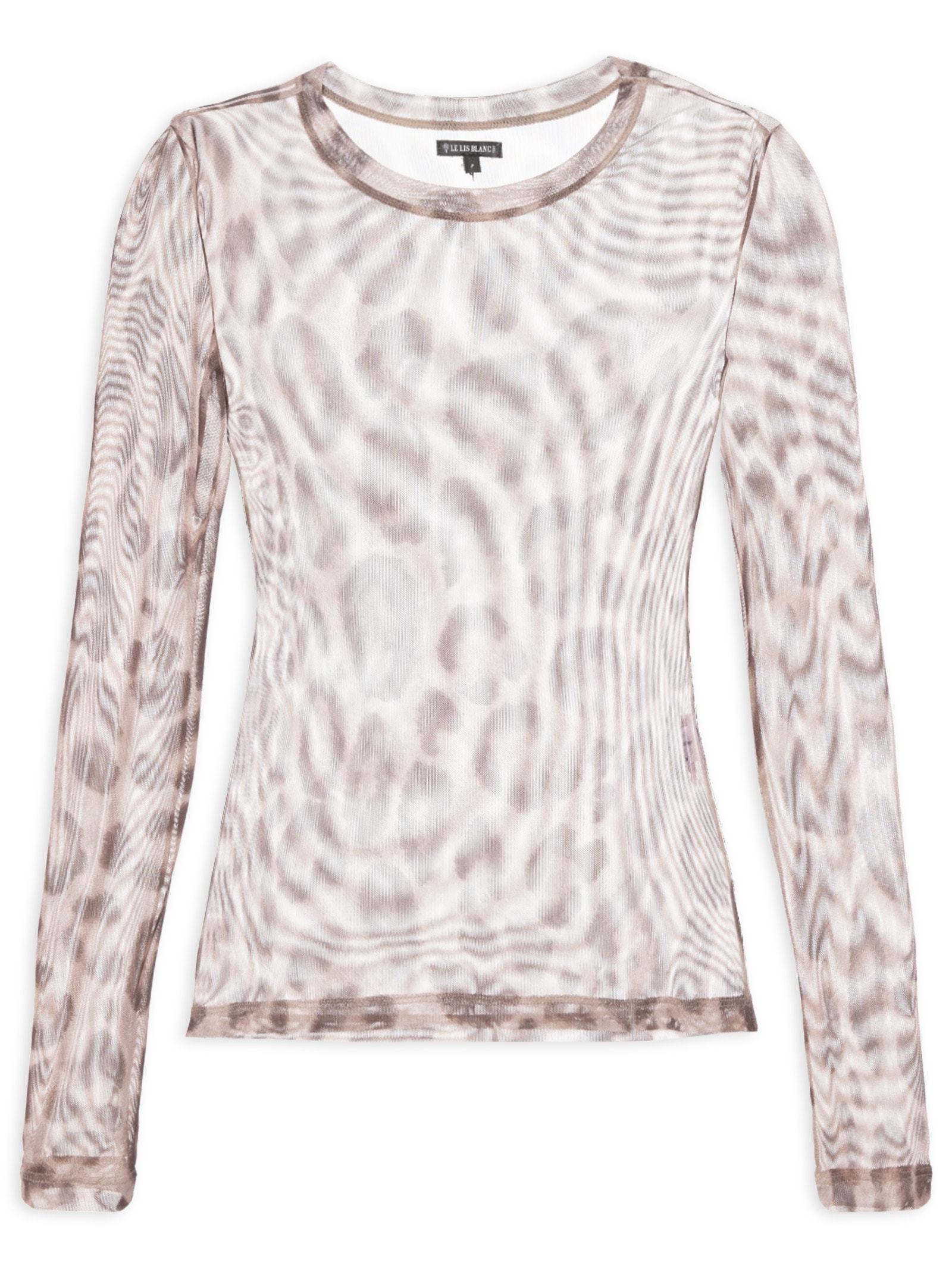 Blusa Feminina Tule Joana Onça Marrom Le Lis