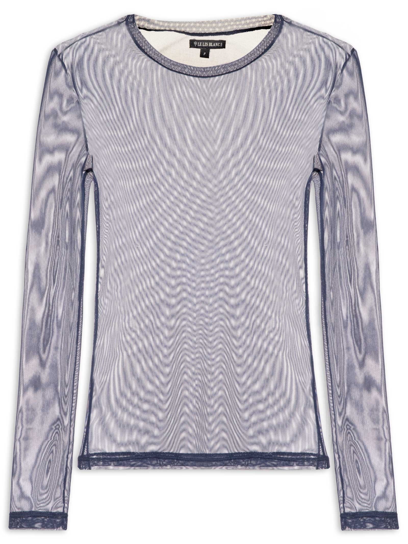 Blusa Feminina Tule Joana – Azul Le Lis