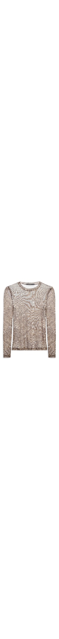 Blusa Feminina Tule Manga Longa Estampa Kira - Animal Print