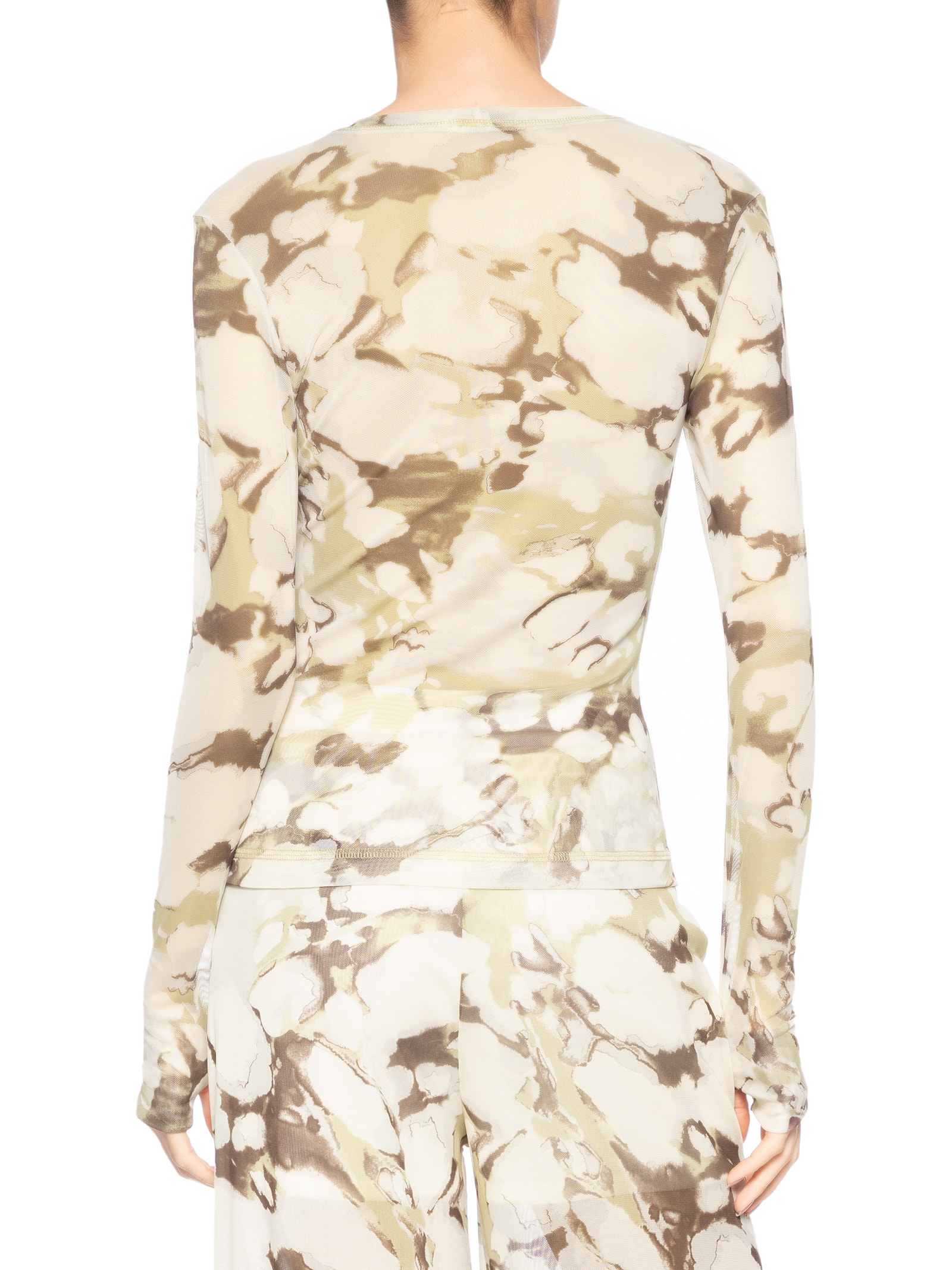 Blusa Feminina Tule Marfim – Marrom Le Lis