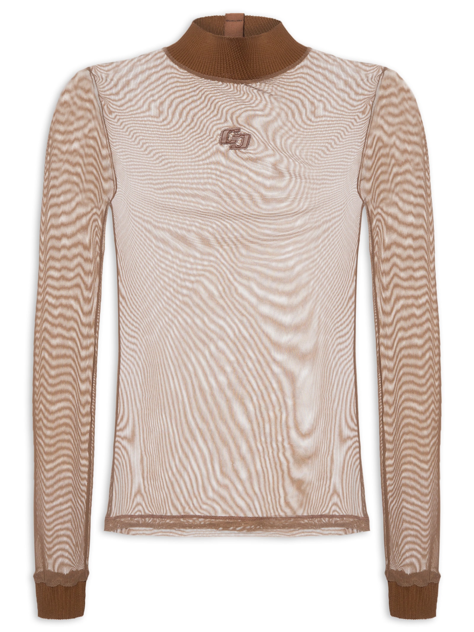 Blusa Feminina Tule Marrom Colcci