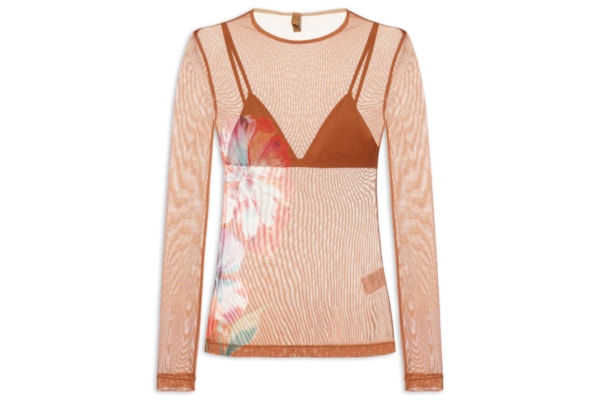 Blusa Feminina Tule - Marrom