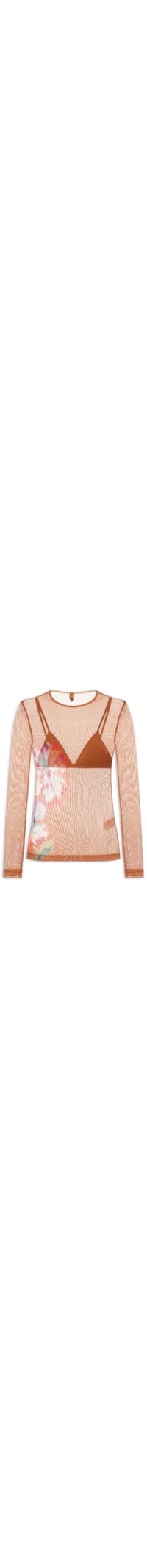 Blusa Feminina Tule - Marrom