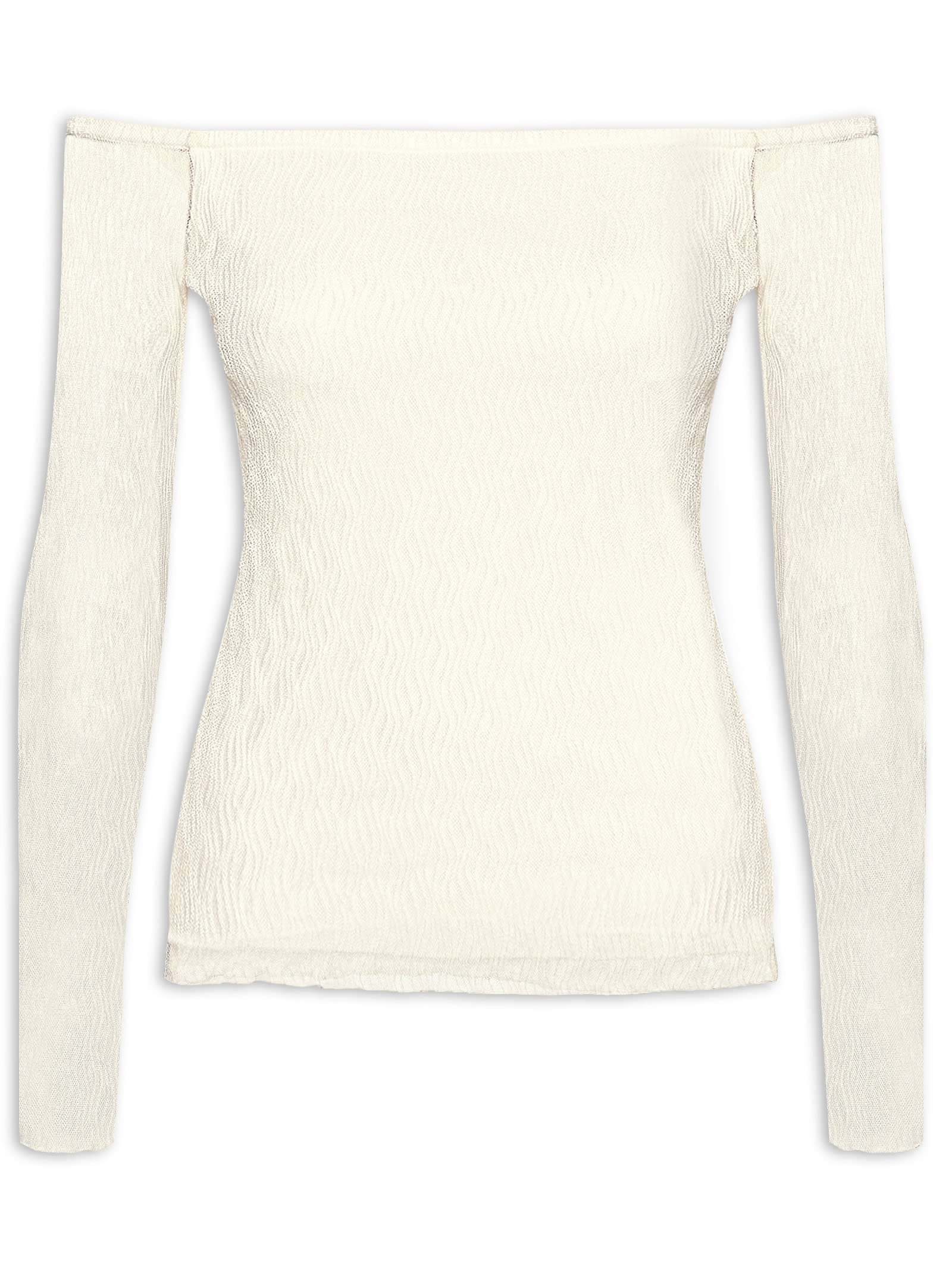 Blusa Feminina Tule Off White Colcci