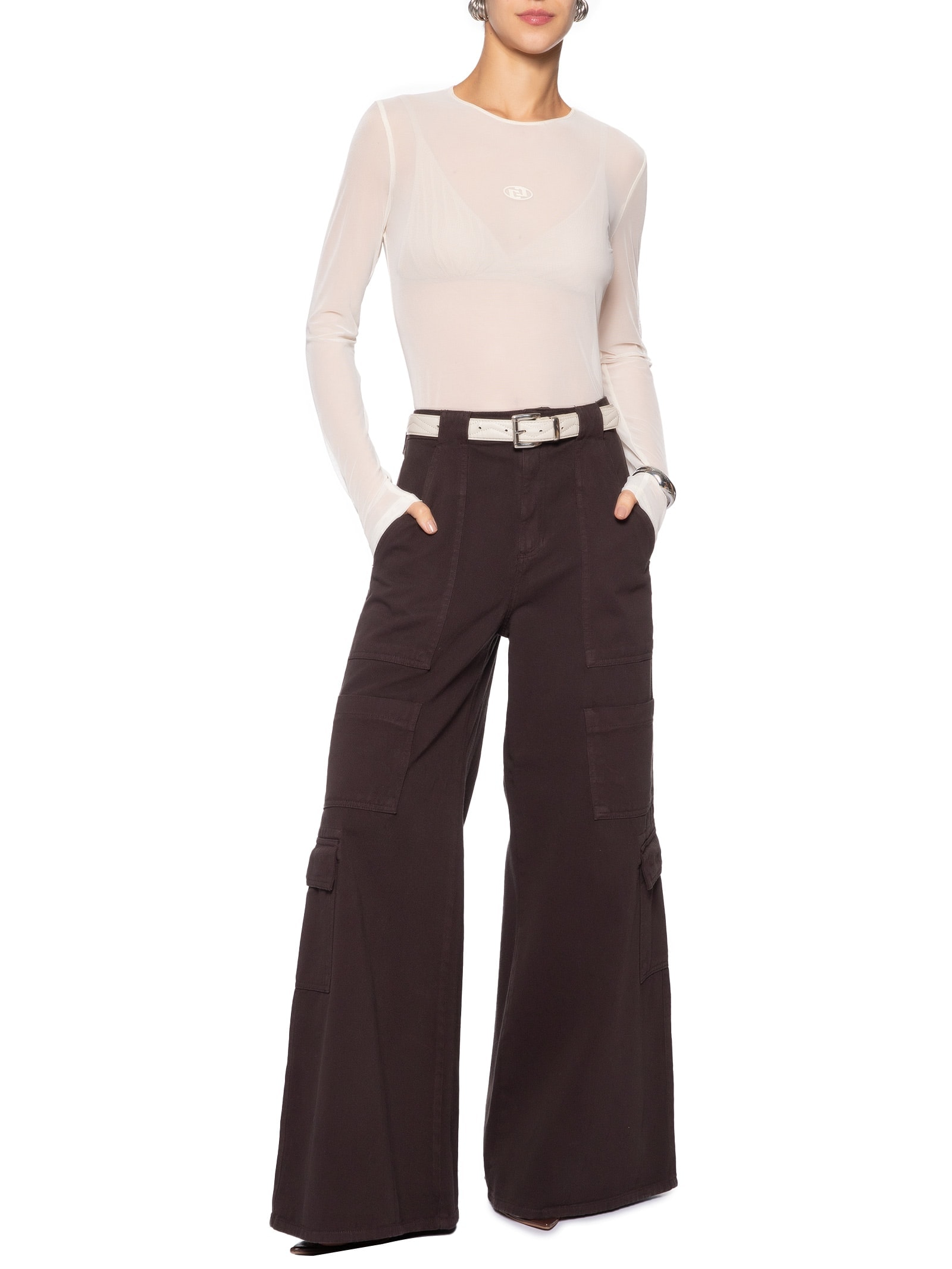 Blusa Feminina Tule Off White Colcci