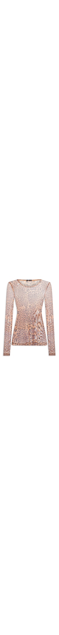 Blusa Feminina Tule Onça - Animal Print