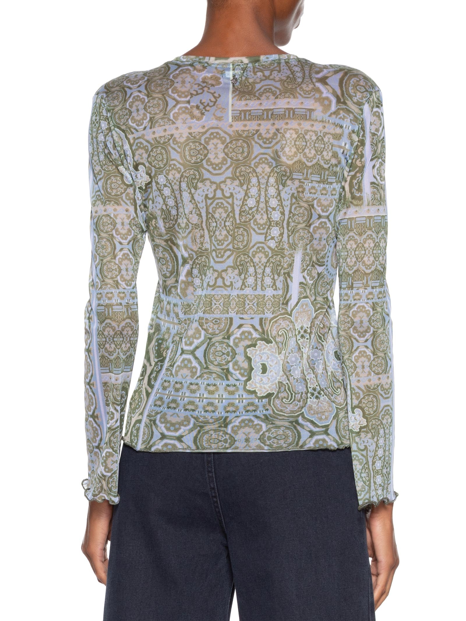 Blusa Feminina Tule Paisley Azul Le Lis