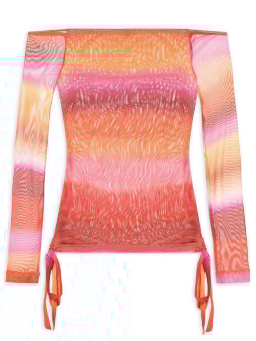 Blusa Feminina Tule Tarde - Rosa