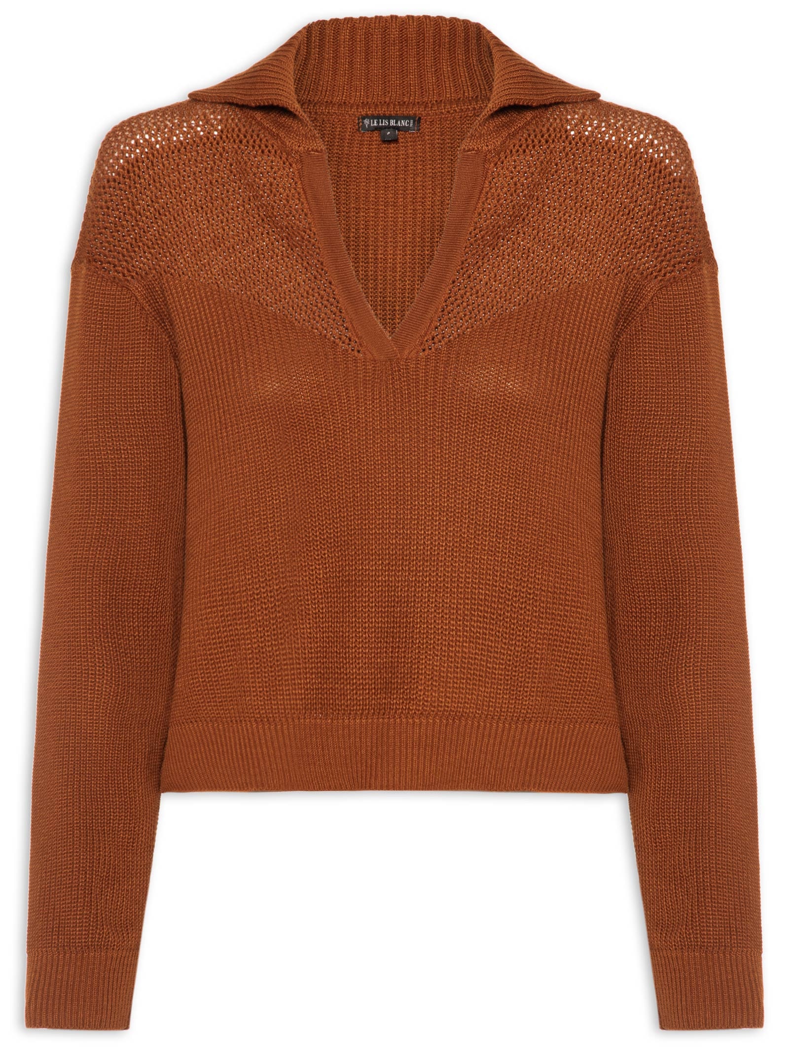 Blusa Feminina Tully Manga Longa Laranja Le Lis