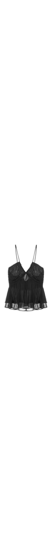 Blusa Feminina Túnel Amarração - Preto
