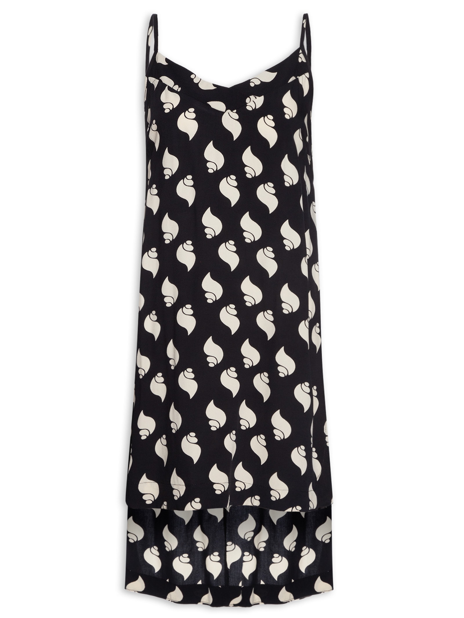 Blusa Feminina Túnica Crepe Litorânea Preto Dress To