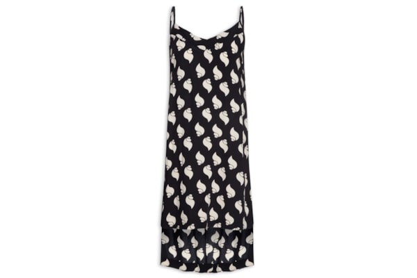 Blusa Feminina Túnica Crepe Litorânea - Preto