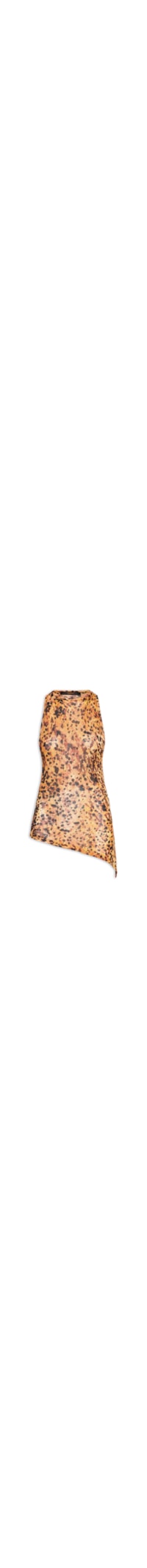 Blusa Feminina Túnica Fenda Lateral - Marrom