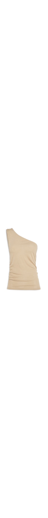 Blusa Feminina Um Ombro Só Drapeado Latreal - Marrom