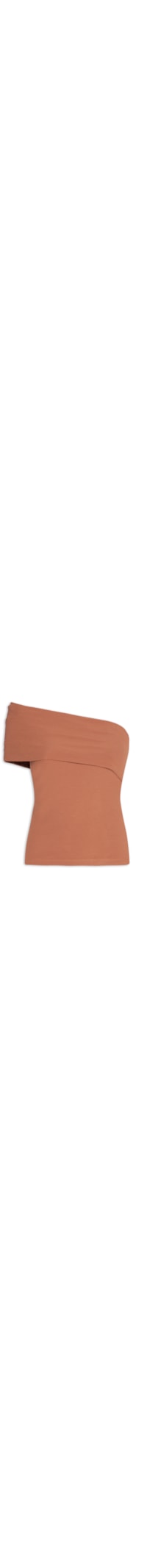 Blusa Feminina Um Ombro Só - Marrom