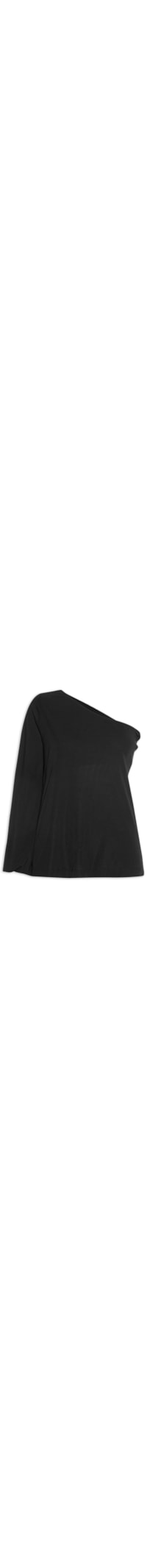 Blusa Feminina Um Ombro Só - Preto