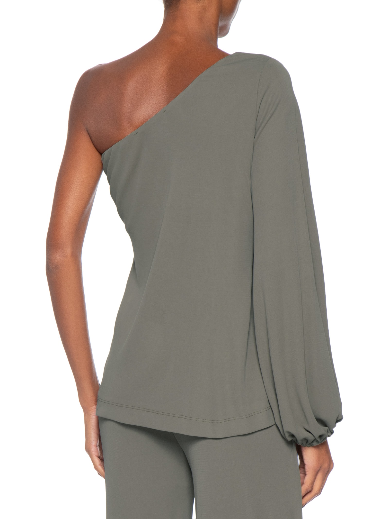 Blusa Feminina Um Ombro Só Verde Maria Filó