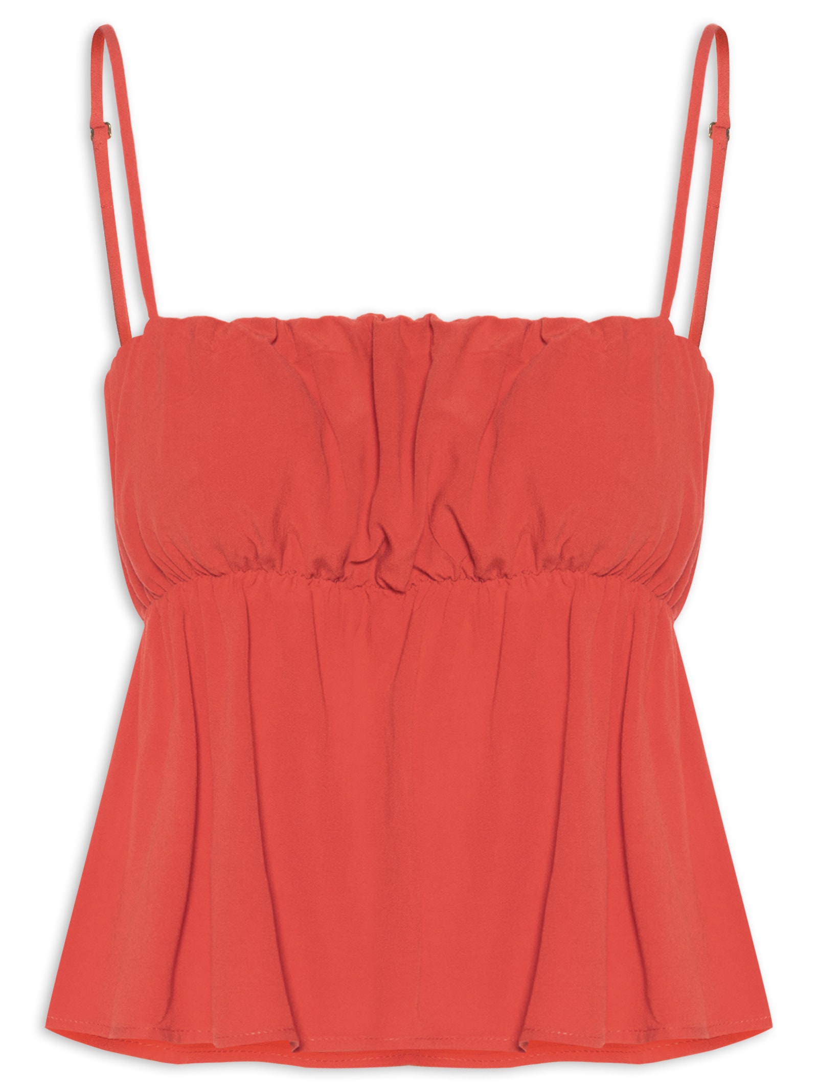 Blusa Feminina Viscose Leve Vermelho Cantão