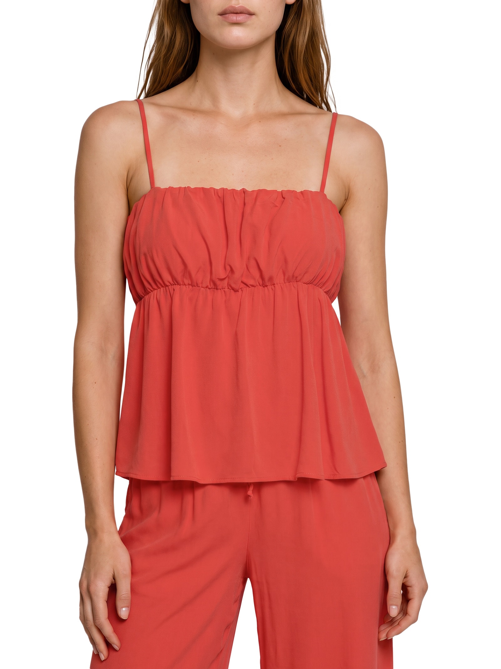 Blusa Feminina Viscose Leve Vermelho Cantão