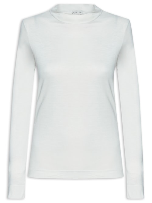 Blusa Feminina Viscose Manga Longa – Off White