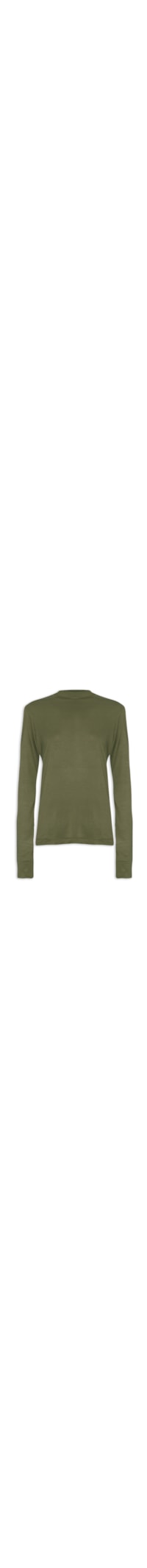 Blusa Feminina Viscose Manga Longa - Verde