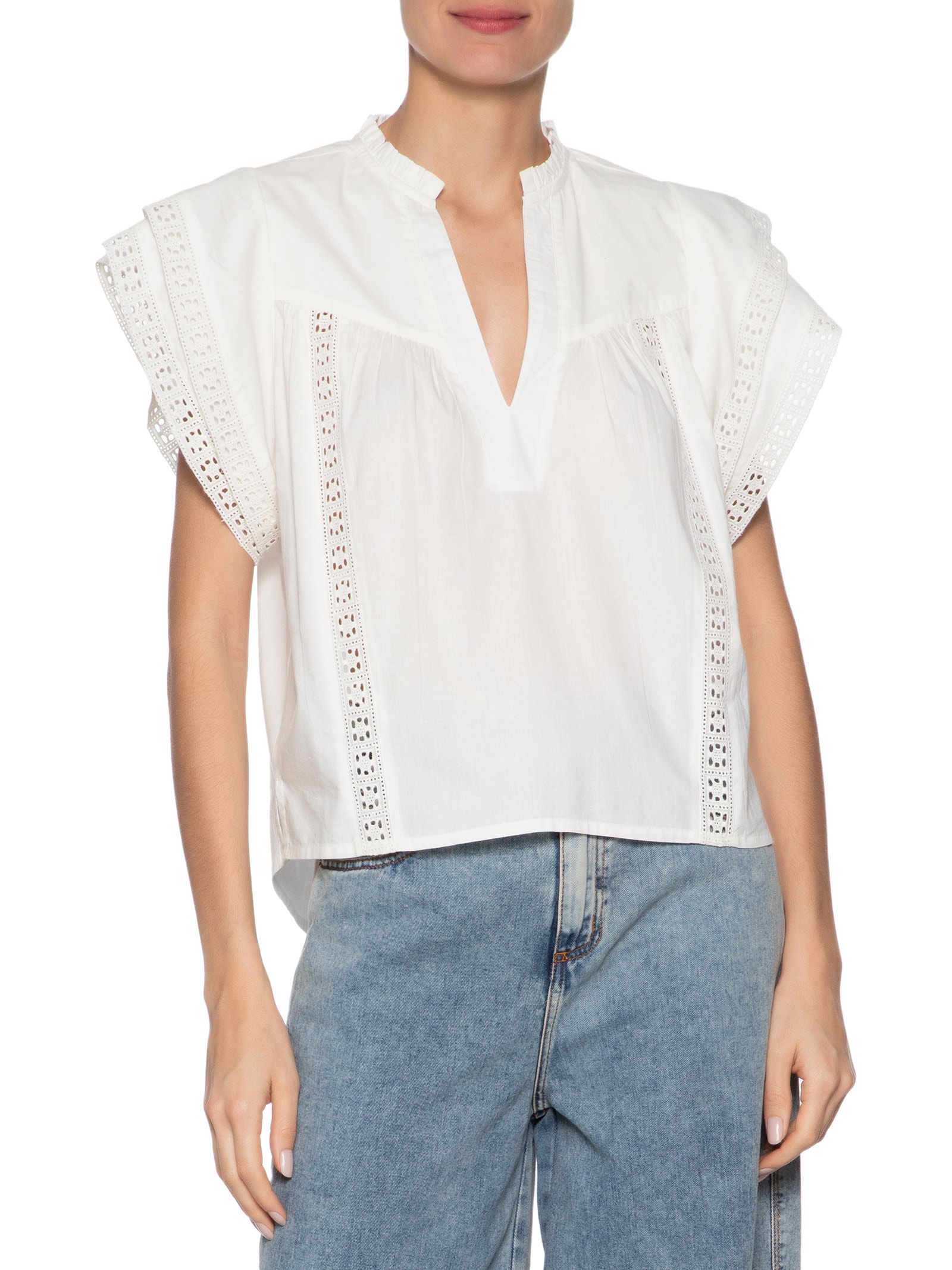 Blusa Feminina Vitoria Branco Le Lis