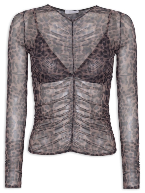 Blusa Feminina West Aquarela Onça – Animal Print