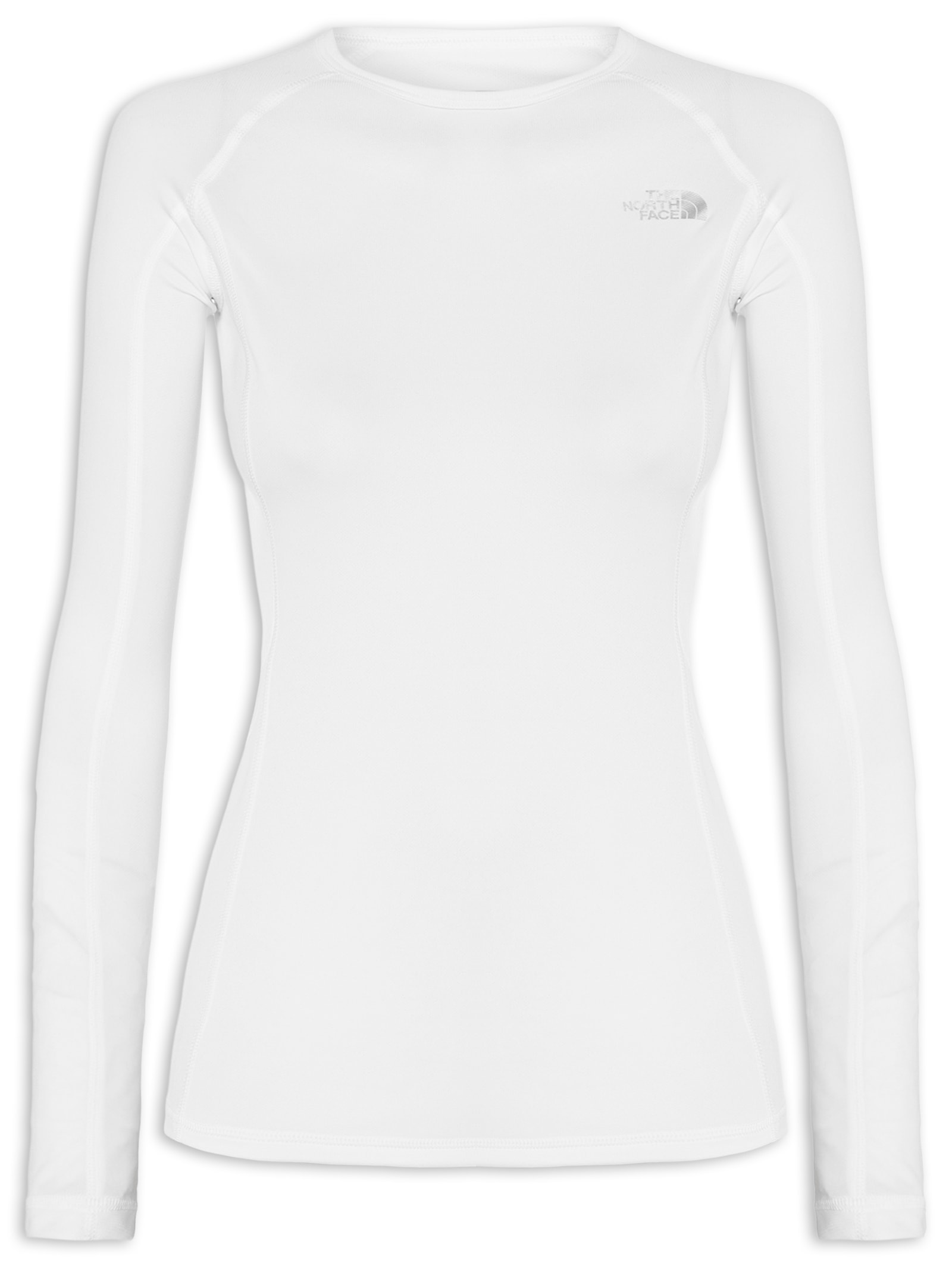 Blusa Feminina WLight L/S Crew Neck HGR Branco The North Face