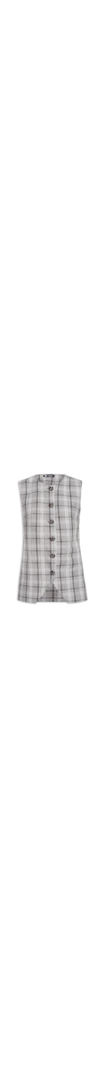 Blusa Feminina Xadrez - Cinza