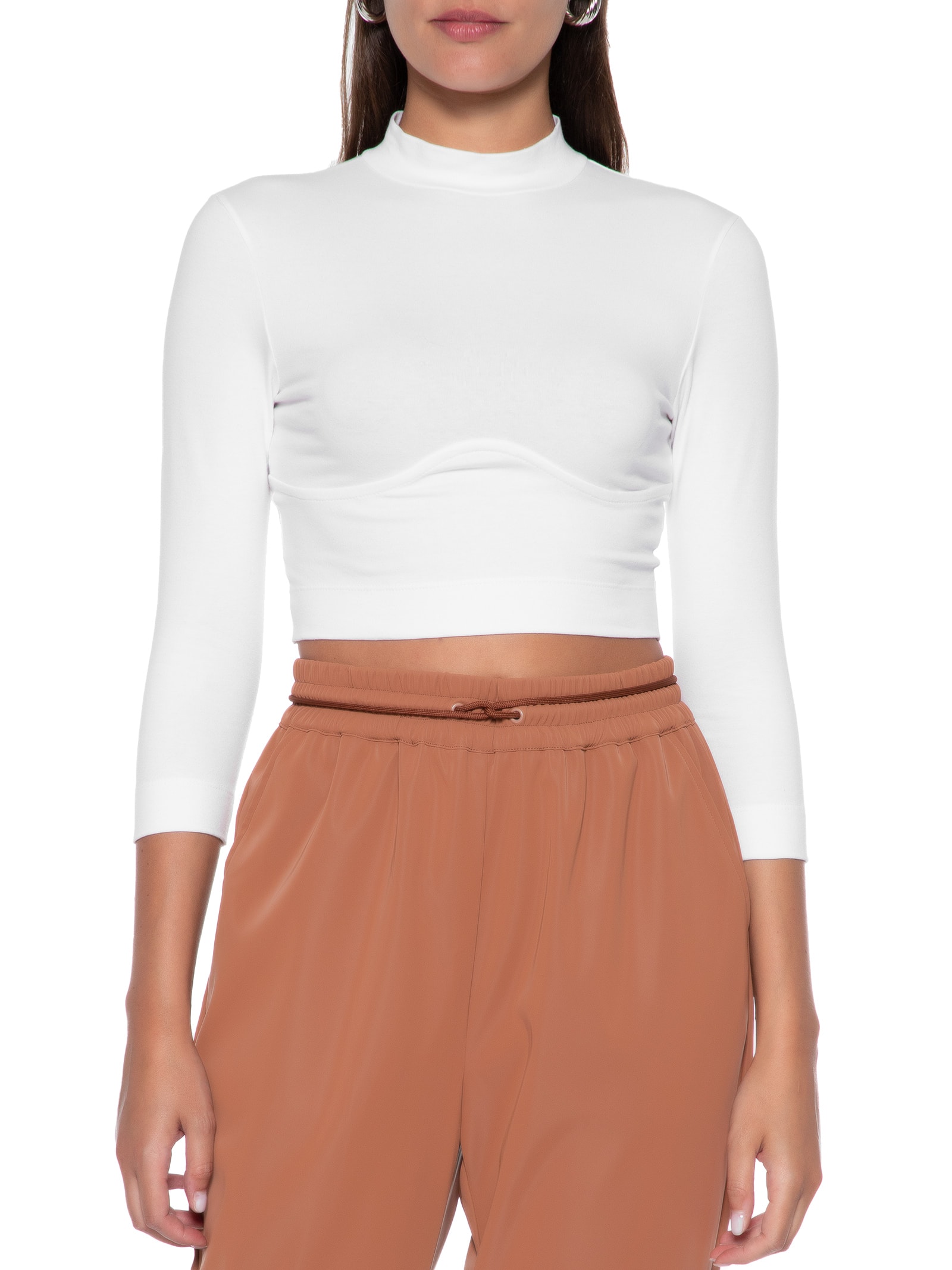 Blusa Feminino 3/4 Friso Busto – Branco Animale Jeans