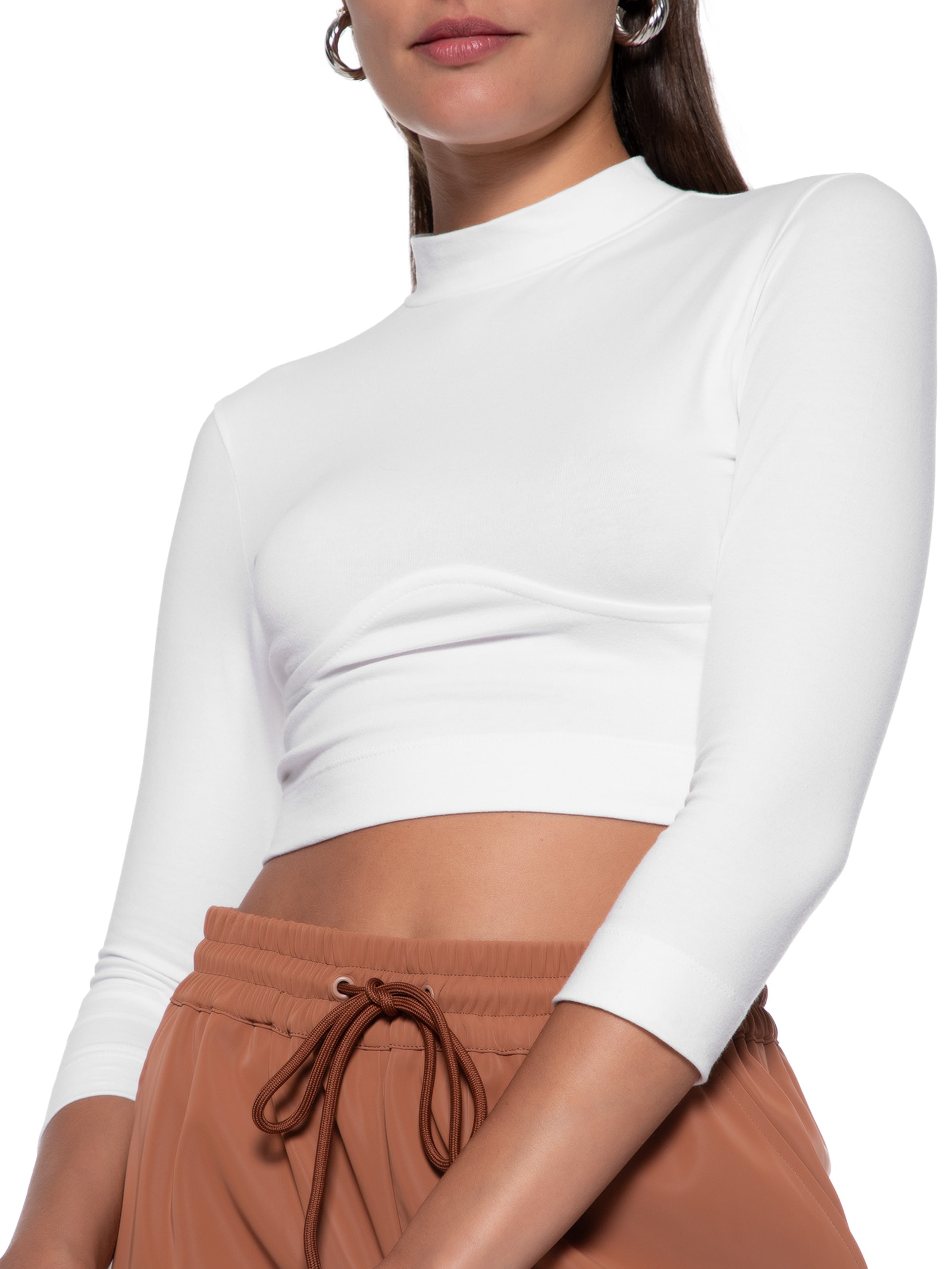 Blusa Feminino 3/4 Friso Busto – Branco Animale Jeans