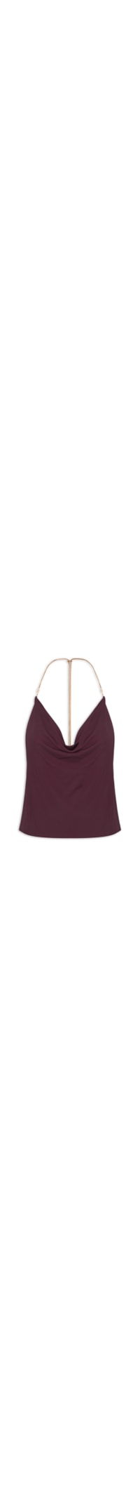 Blusa Feminino Degagê Alça Metal – Roxo