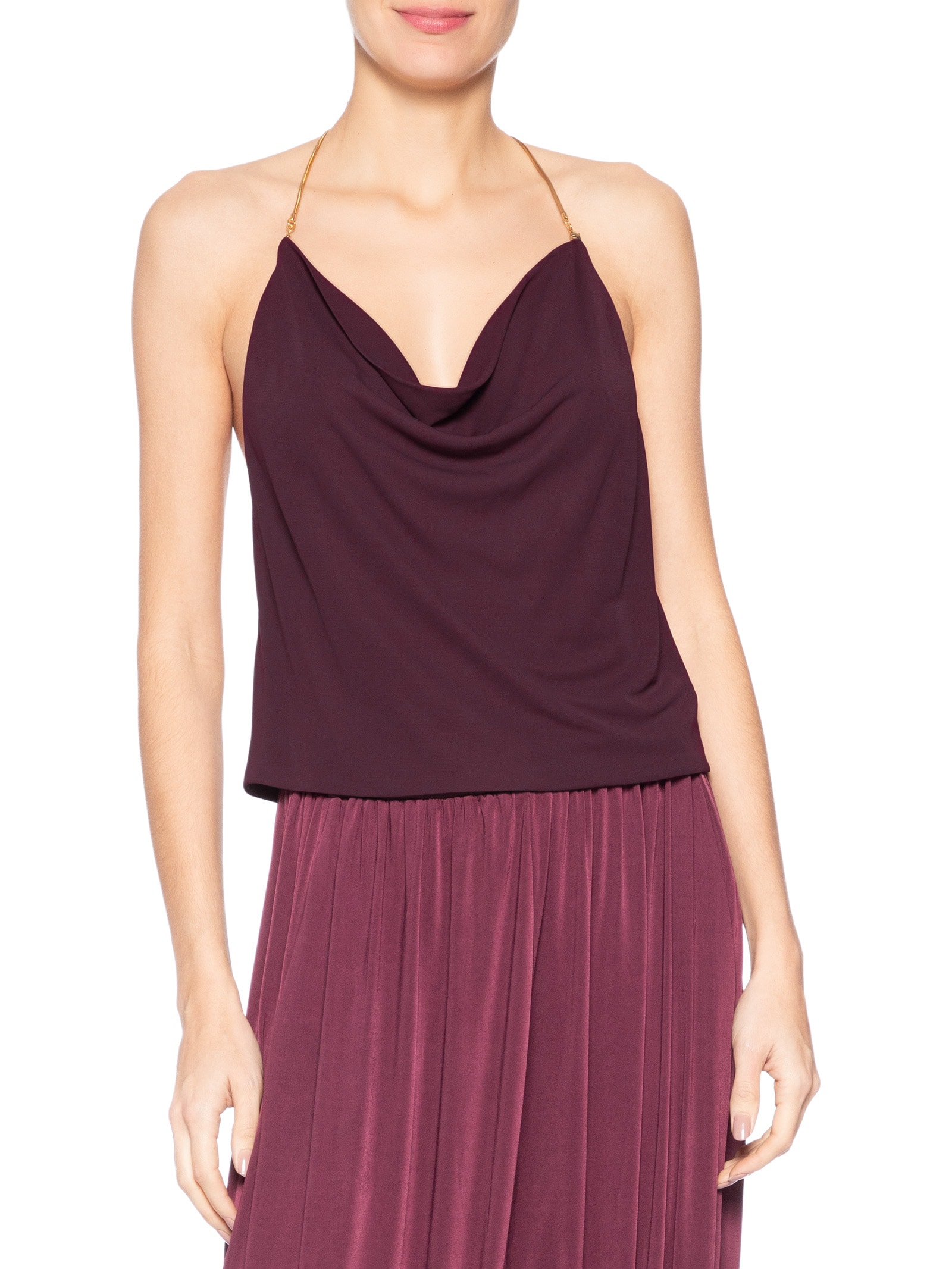Blusa Feminino Degagê Alça Metal – Roxo Animale