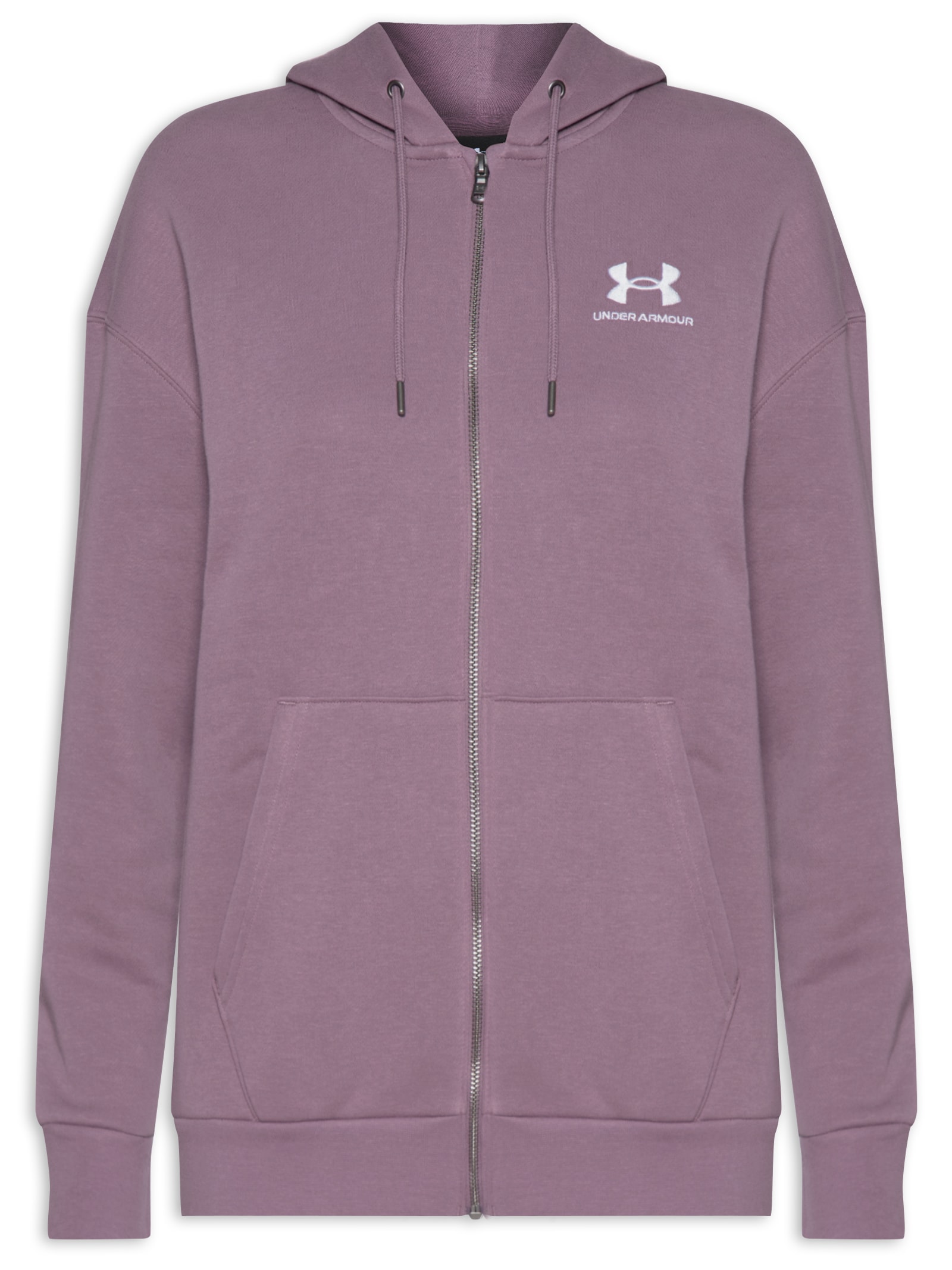 Blusa Feminino Moletom Essential Fleece Full-Zip Under Armour Roxo