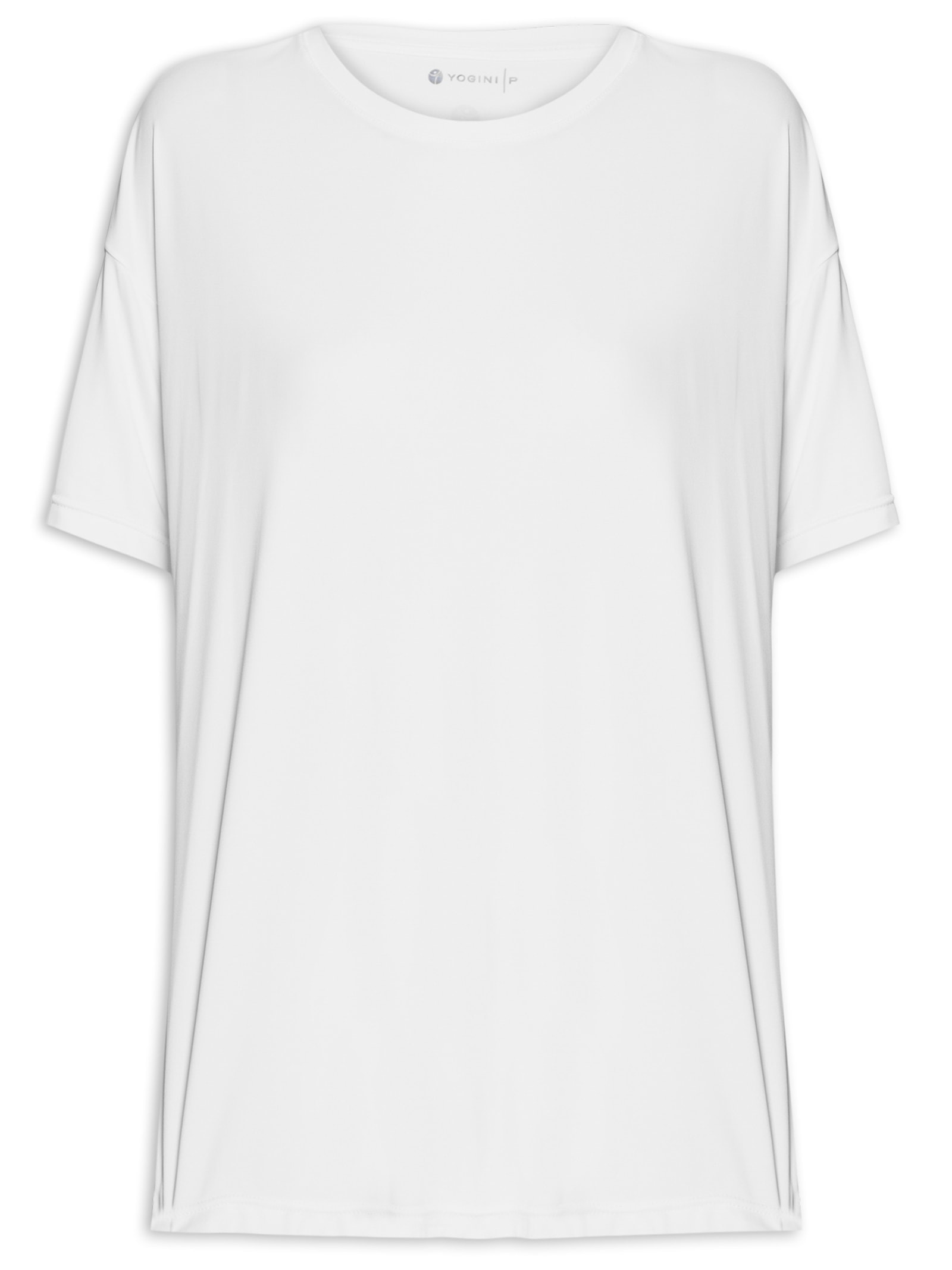 Blusa Fitness Longa Branca Uv Dry Palma Yogini