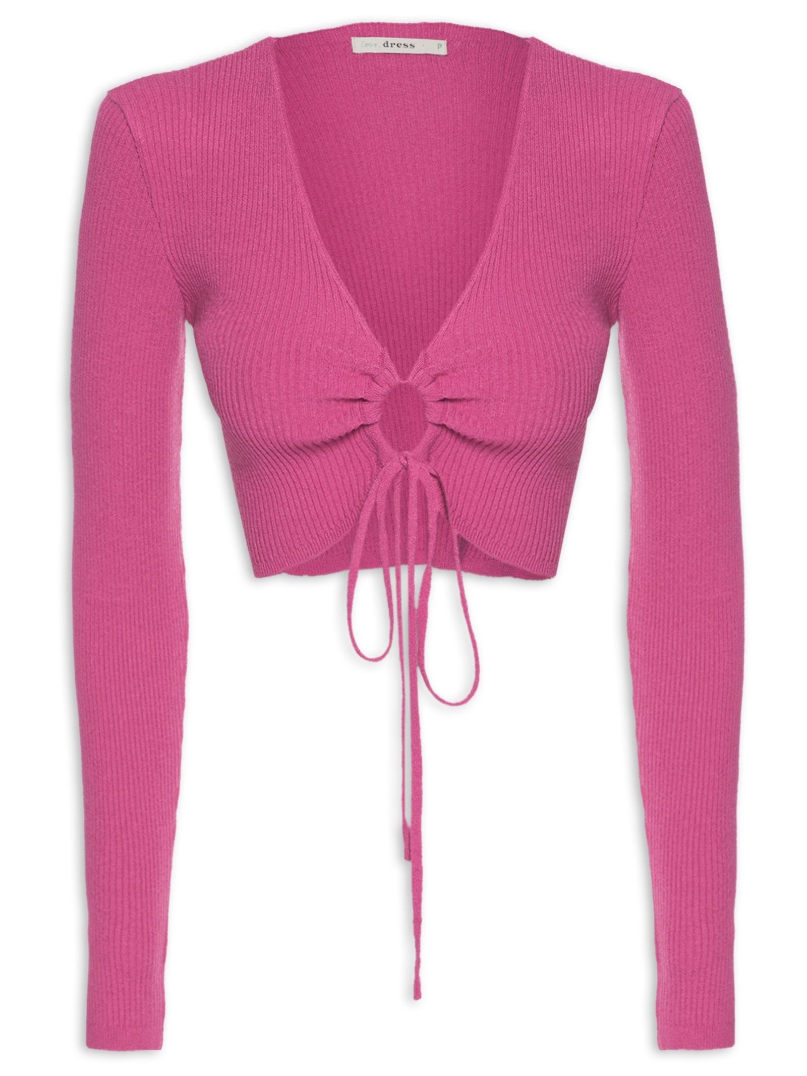 Blusa Franzida Tricot Rosa Dress To