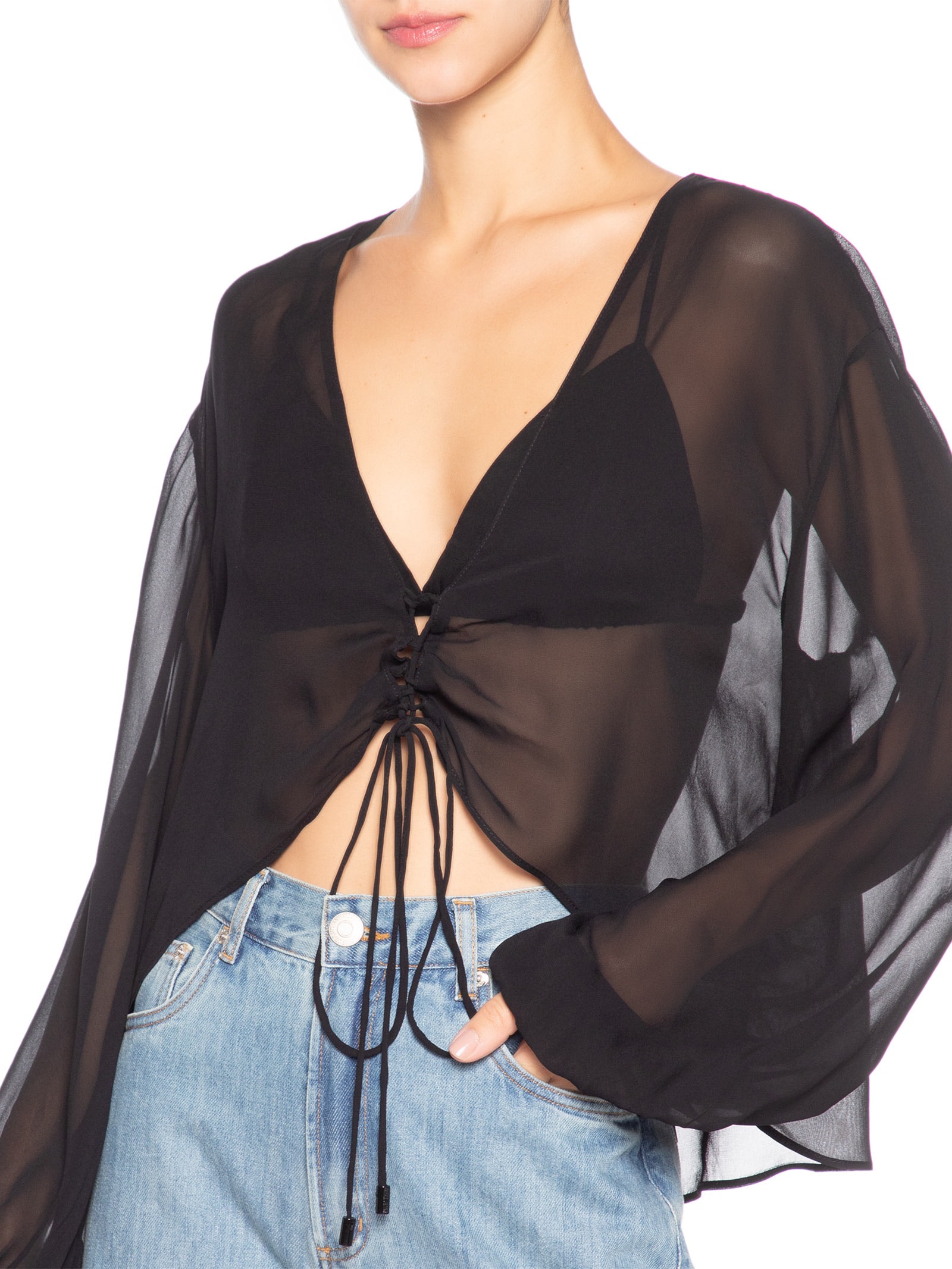 Blusa GGT Trançado Frente Feminina – Preto Animale Jeans