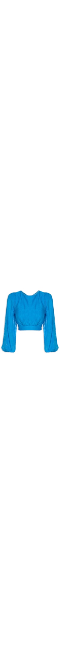 Blusa Jacquard - Azul
