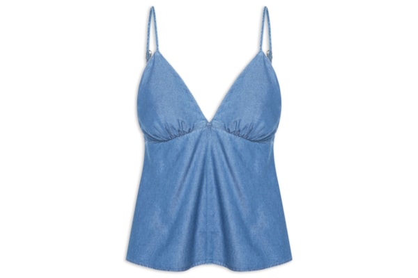 Blusa Jeans Feminina – Azul