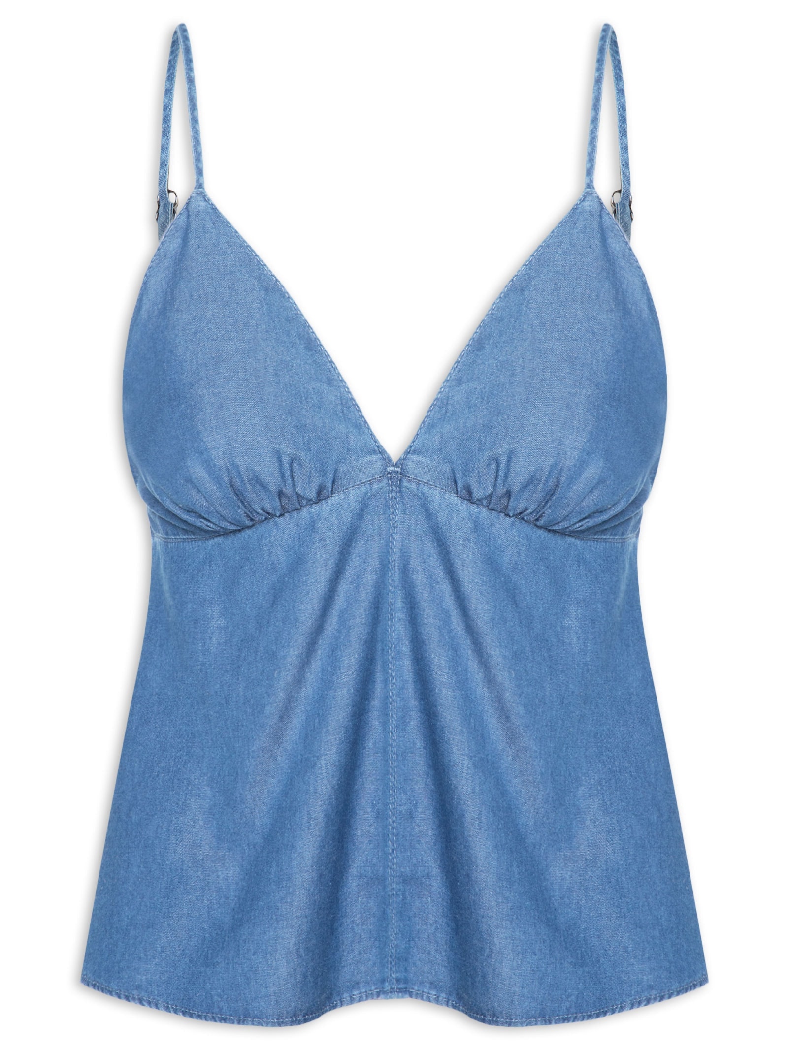 Blusa Jeans Feminina – Azul Forum
